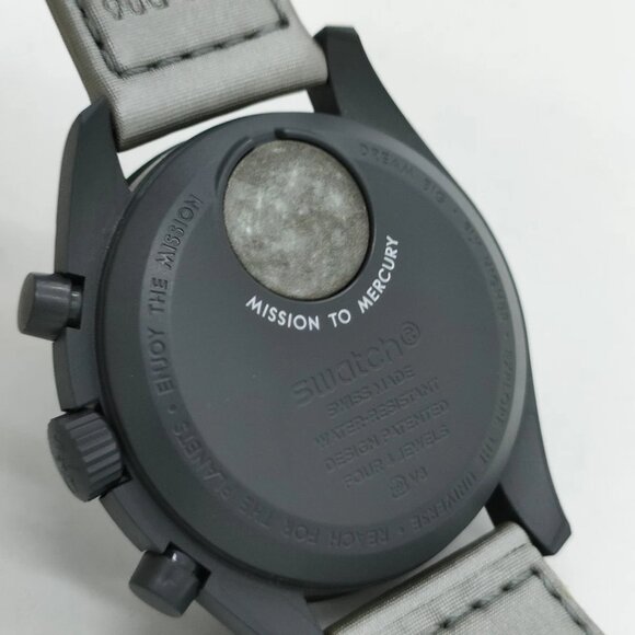 Omega x Swatch Watch 42mm Men's Grays 350-052325 - Picture 7 of 9